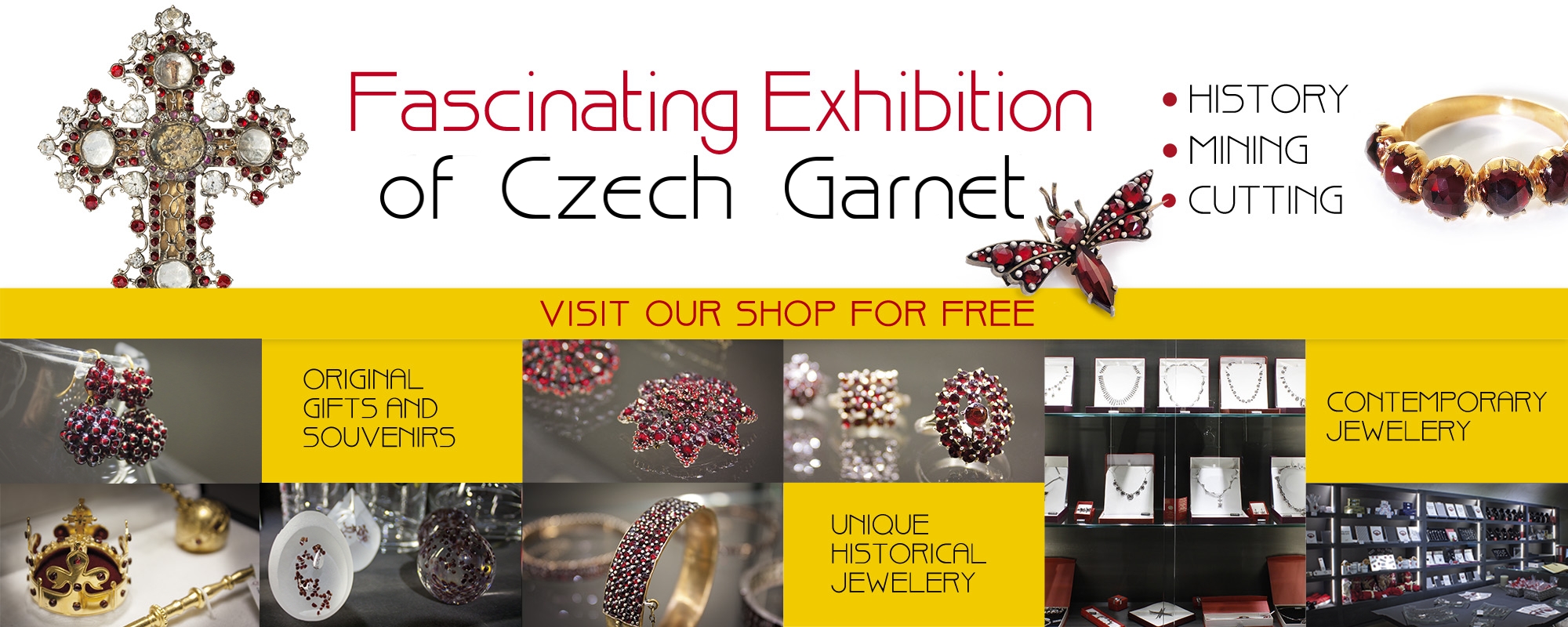 Bohemian Garnet Museum Prague Exposition and shop